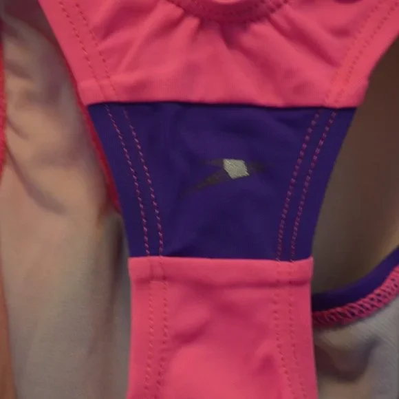 Speedo Girls Size 12 One Piece Bathing Swim Suit - Picture 6 of 9